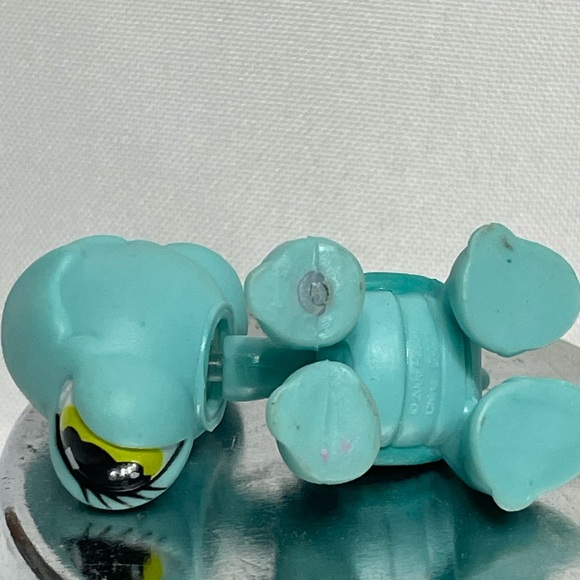 Littlest Pet Shop LPS Blue Turtle 581 Diamond Green Eyes Rare Authentic Blue Mag - Picture 5 of 7